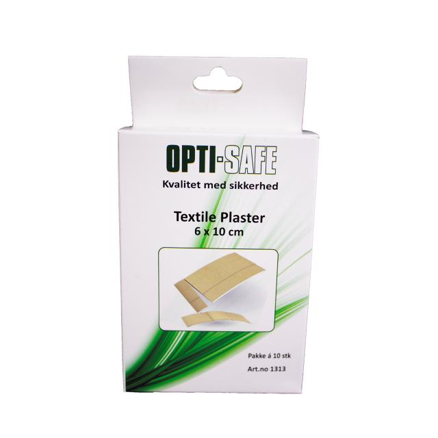 Tekstilplaster OPTI-SAFE - 6x10 cm, 10 stk