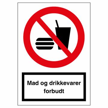 Mad og drikke forbudt