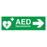 AED hjertestarter - pil højre